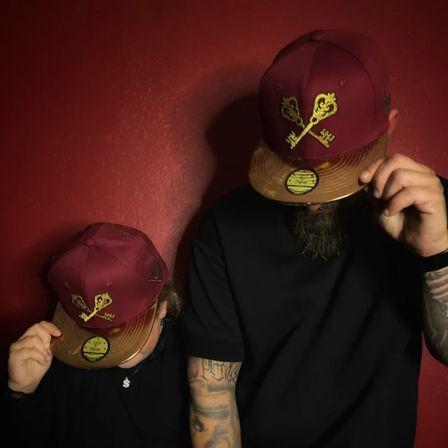 Hidden Room Snapback - Dark Red/Brown Metallic - Image 9