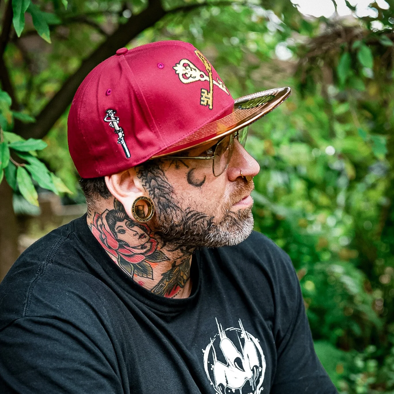 Hidden Room Snapback - Dark Red/Brown Metallic - Image 5