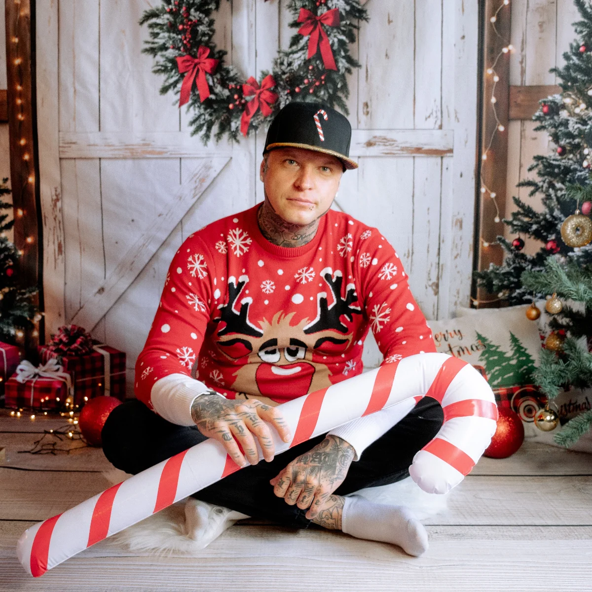 Holiday Feast Snapback - Black/Gold Glitter - Image 6