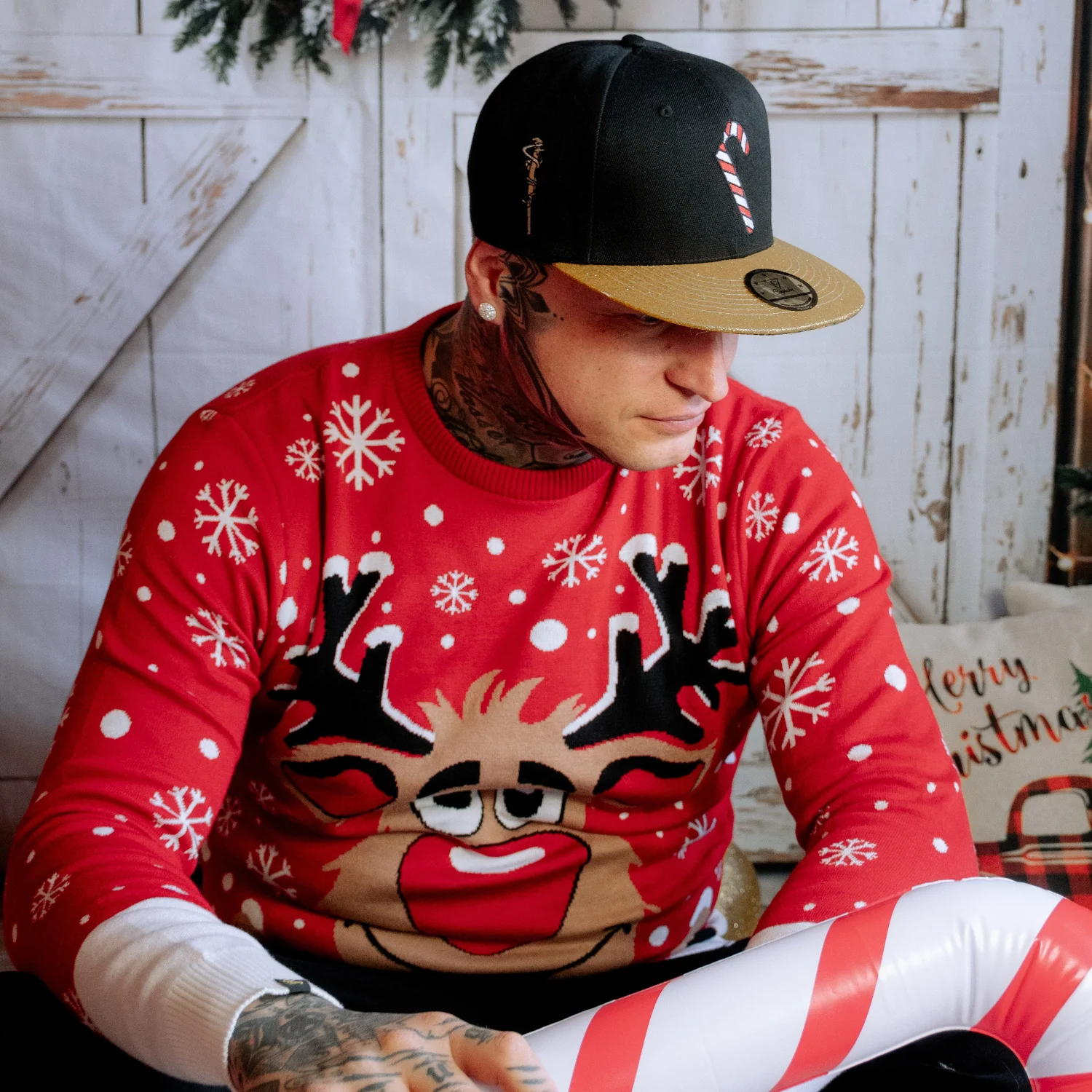 Holiday Feast Snapback - Black/Gold Glitter - Image 8