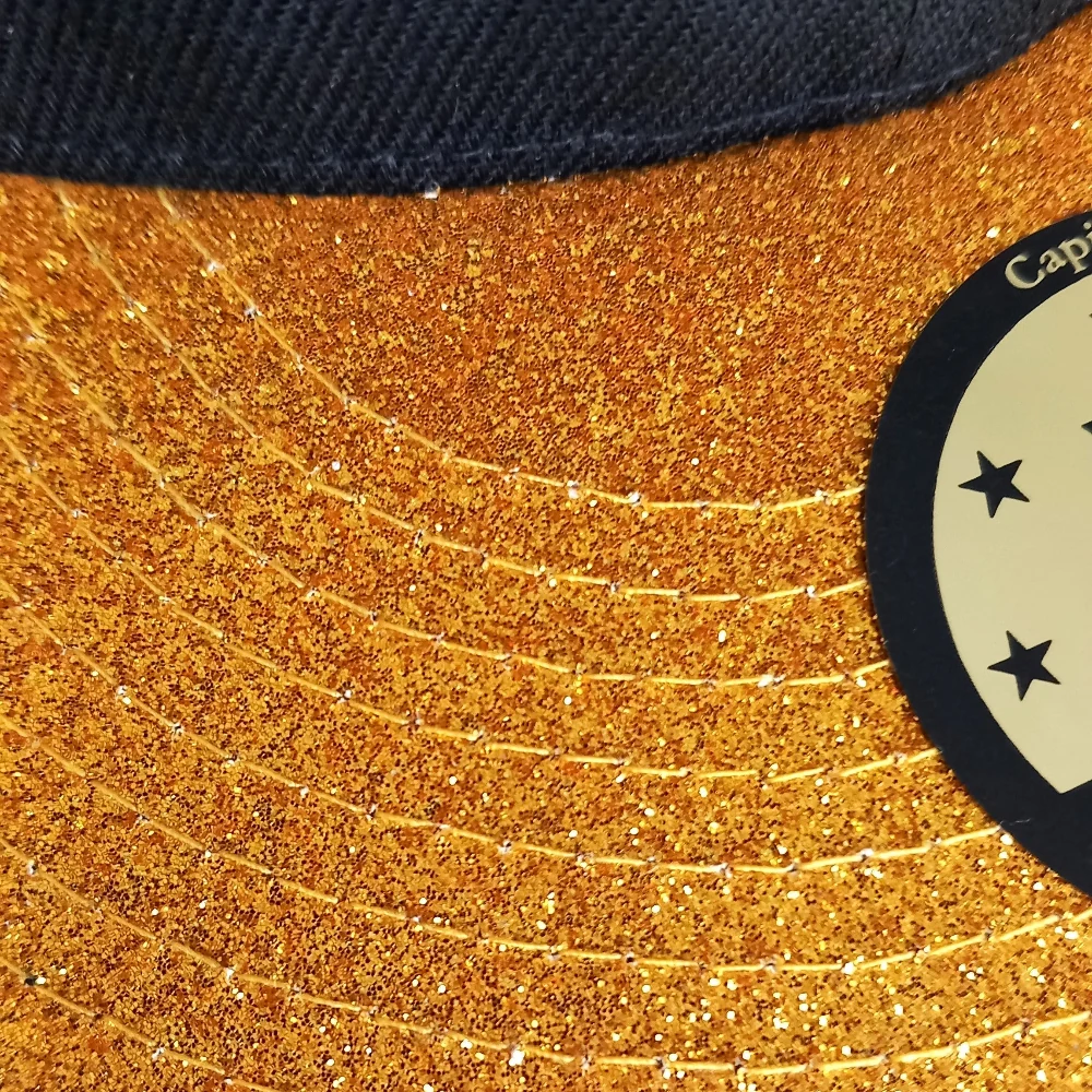 Holiday Feast Snapback - Black/Gold Glitter - Image 5