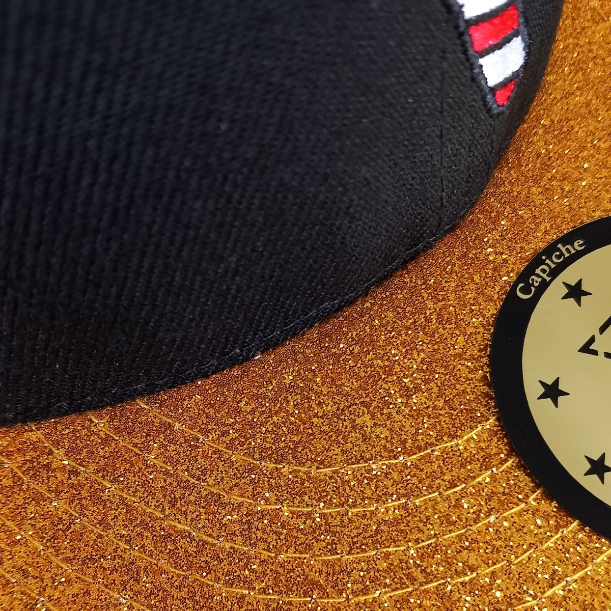 Holiday Feast Snapback Child Size - Black/Gold Glitter - Image 19
