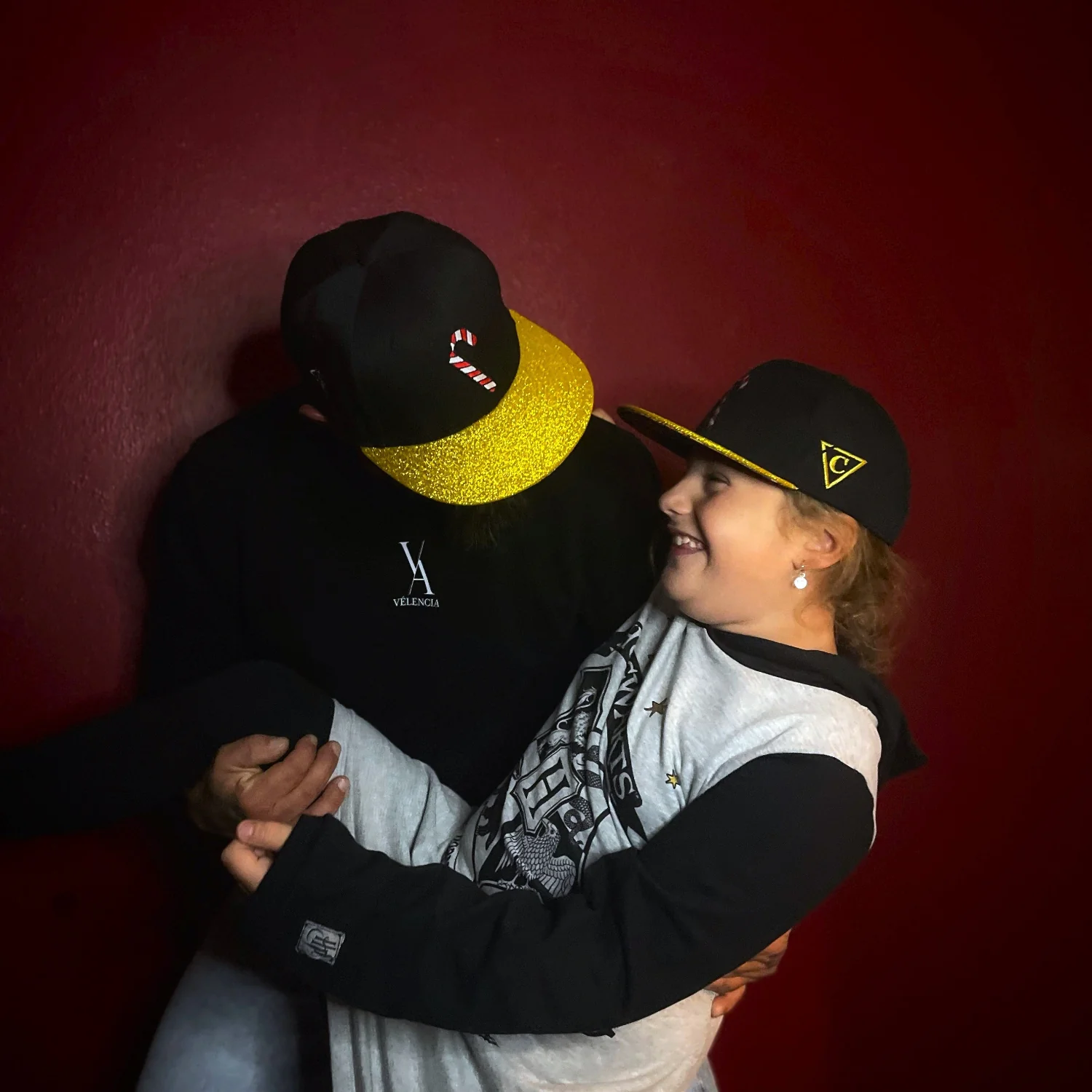 Holiday Feast Snapback Child Size - Black/Gold Glitter - Image 6