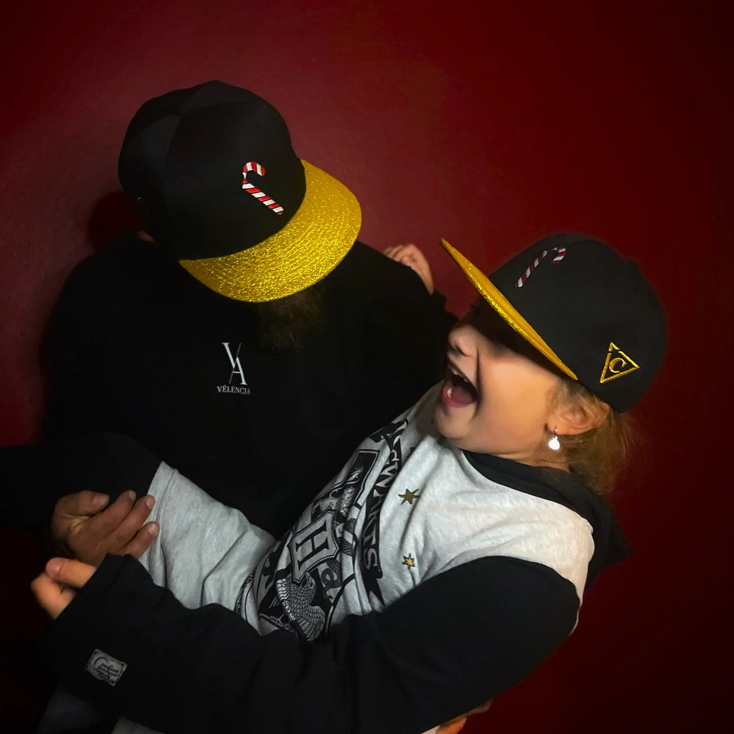 Holiday Feast Snapback Child Size - Black/Gold Glitter - Image 7
