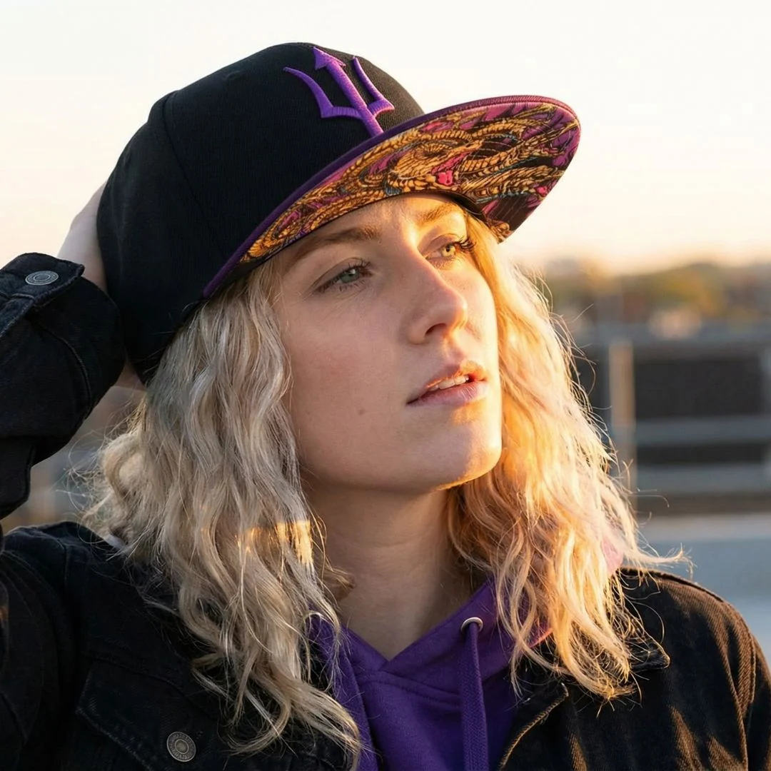Hydra Snapback - Black/Purple - Image 9