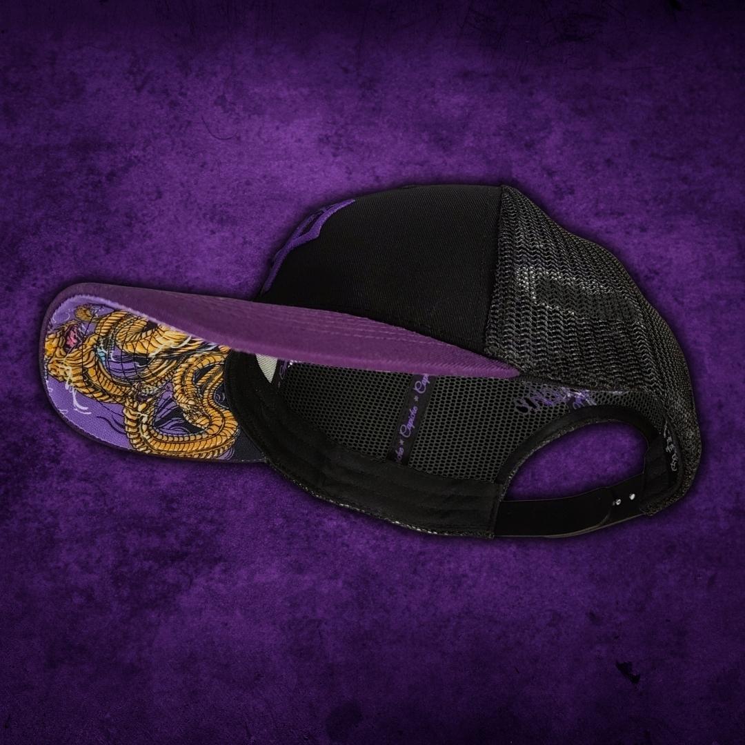 Hydra Trucker Cap - Black/Purple - Image 3