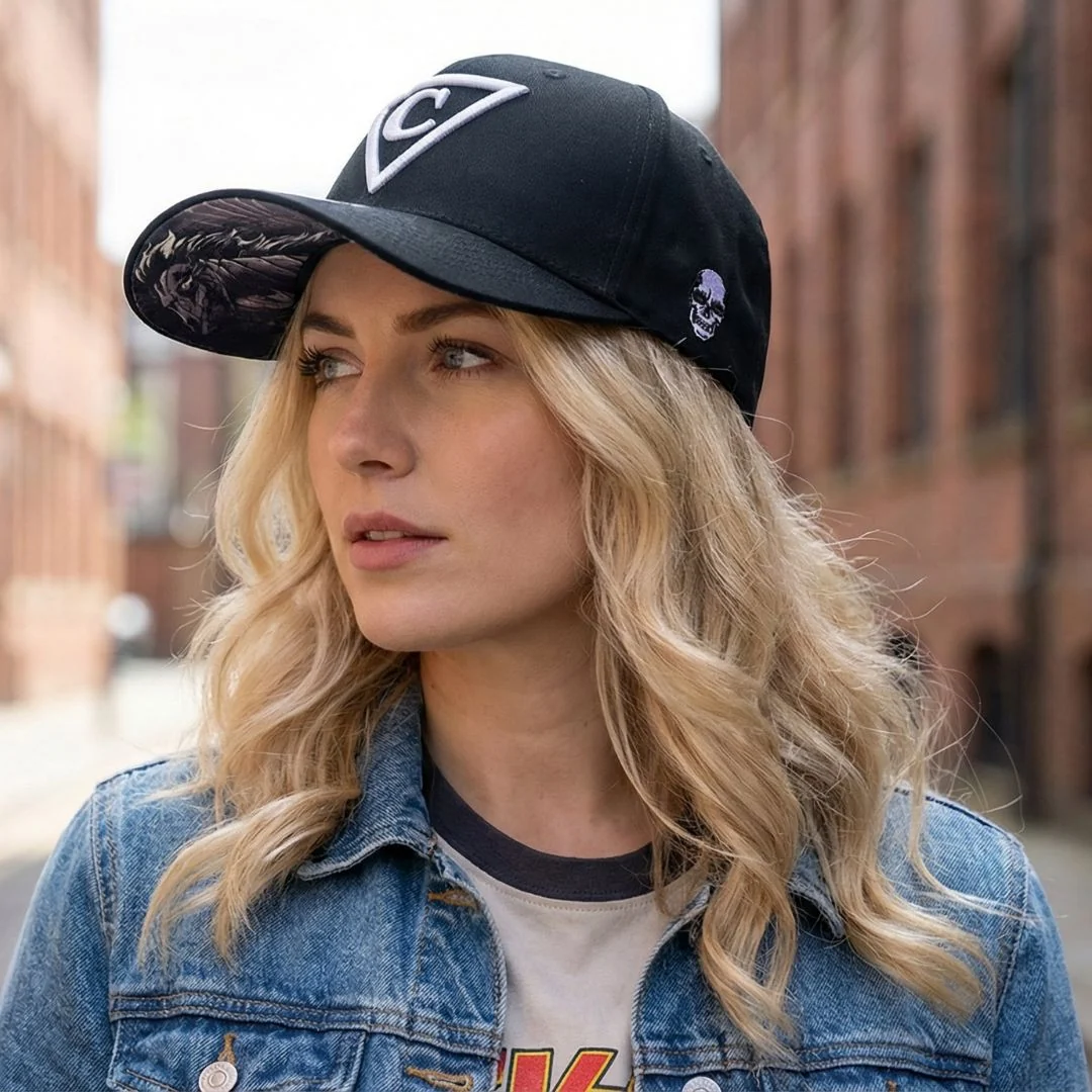 Immortal Horse Curved Baseball Cap - Black - Image 11