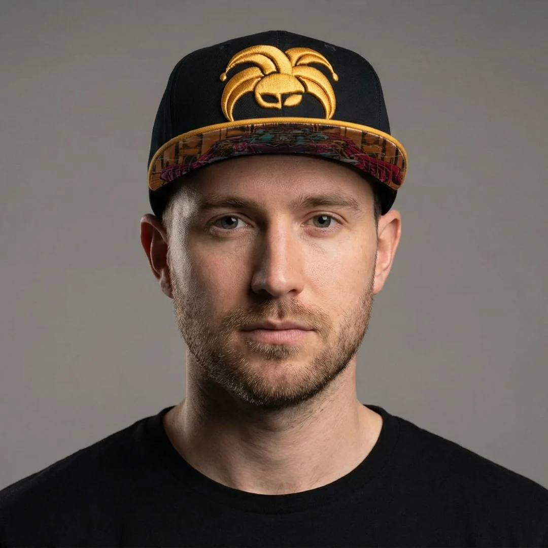 King Clown Snapback - Deep Blue/Yellow - Image 6