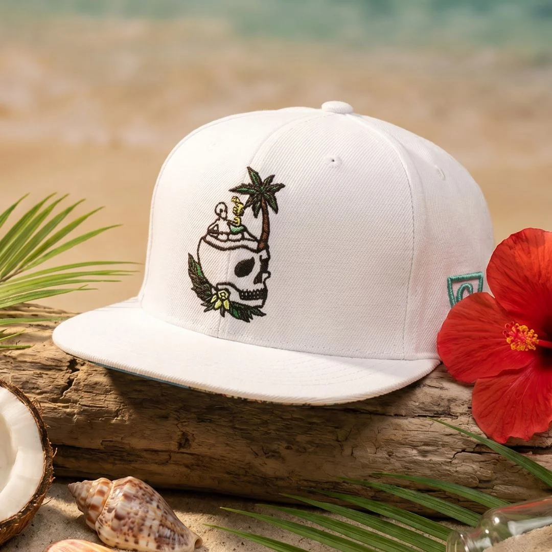 LIMITED EDITION Laid Back Summer Snapback - White - Image 4