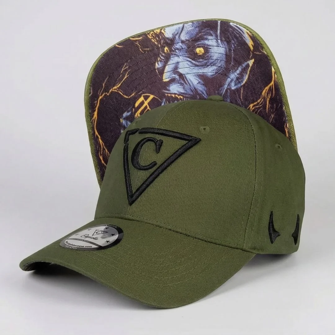 Lucifer Curved Baseball Cap - Green - Image 4