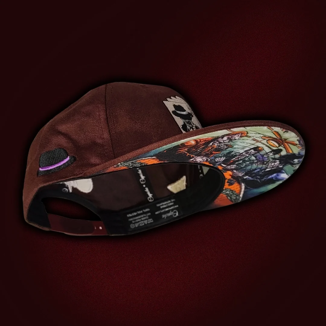 Mafia Poker Snapback No. 1 - Burgundy Suede - Image 13