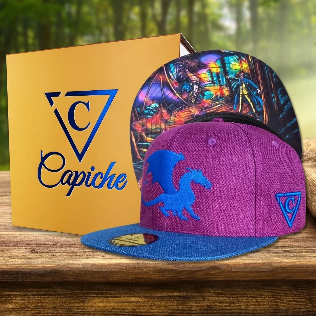 Magic Spell Snapback - Purple/Blue Thick Cotton - Image 3