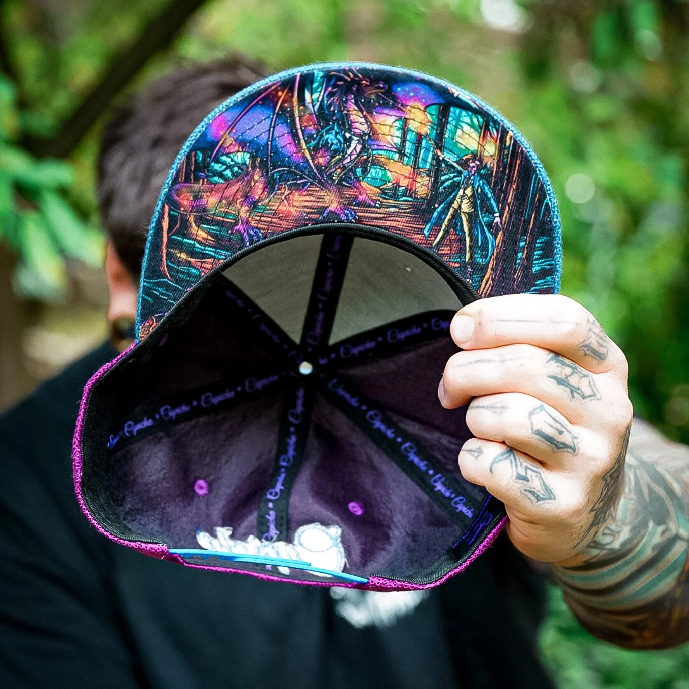 Magic Spell Snapback - Purple/Blue Thick Cotton - Image 4