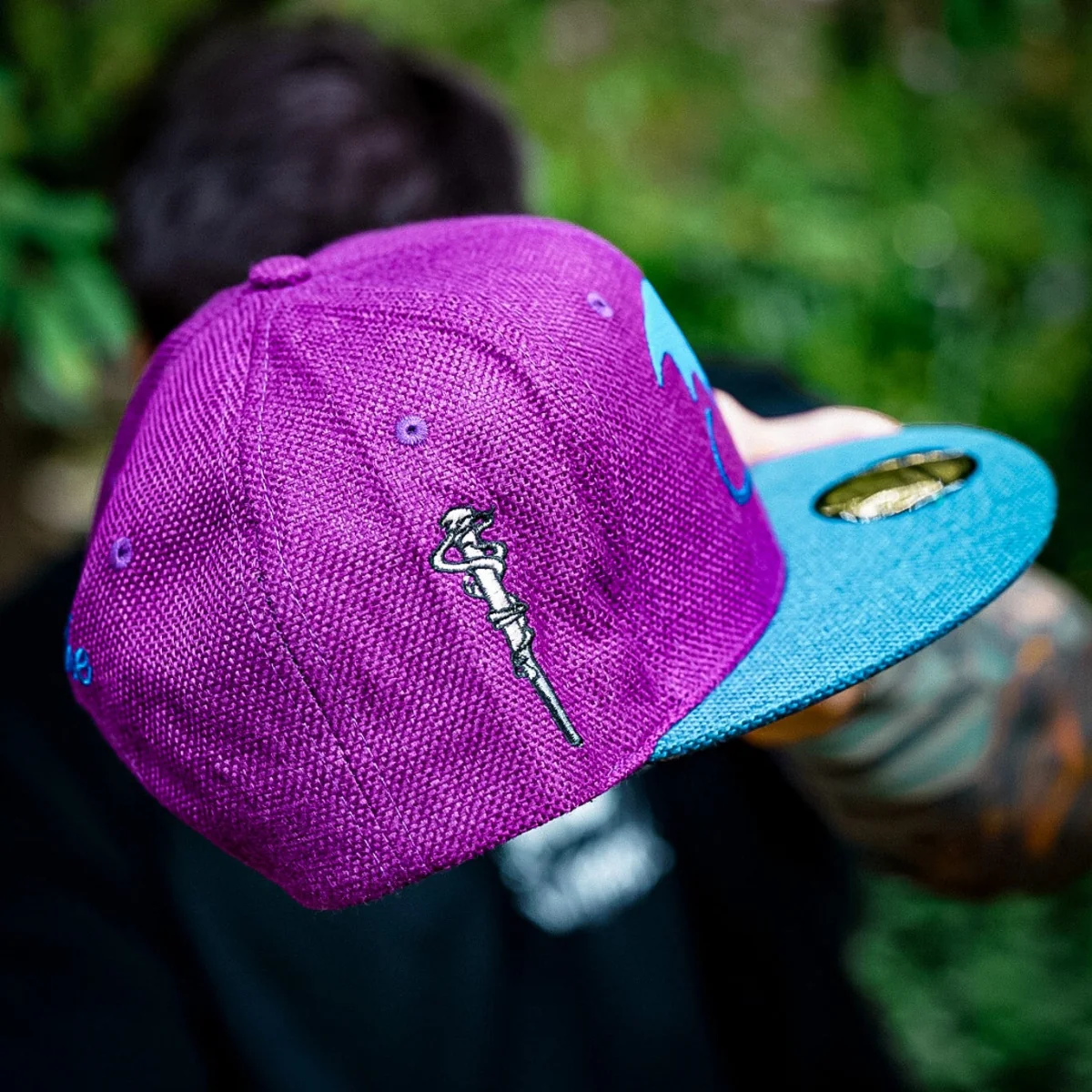 Magic Spell Snapback - Purple/Blue Thick Cotton - Image 8
