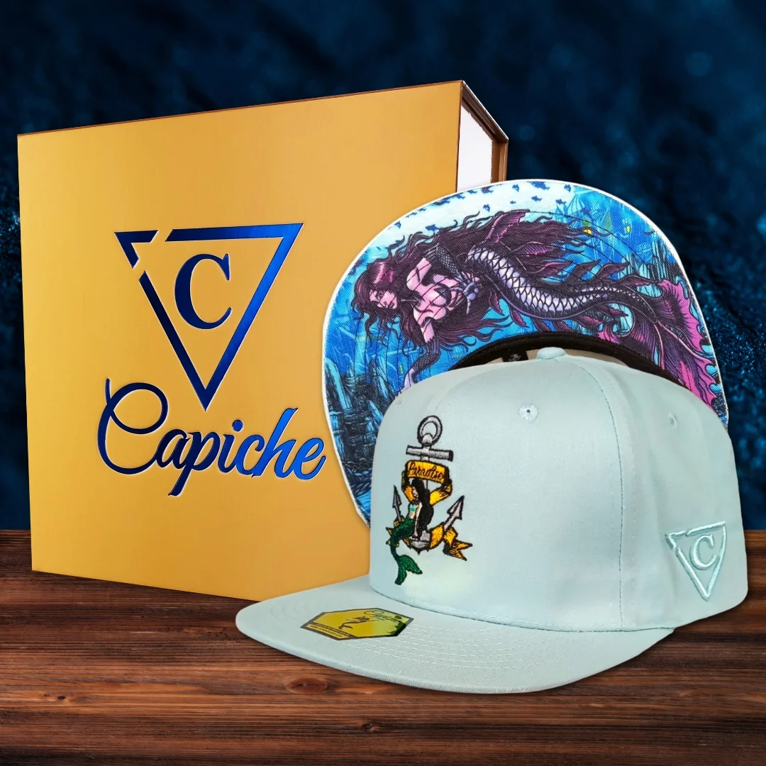 Mermaid Paradise Snapback - Pastel Blue - Image 3