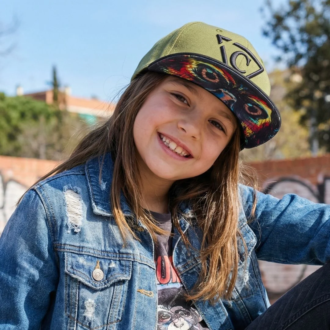 Mighty Eagle Snapback Child Size - Green/Black - Image 5