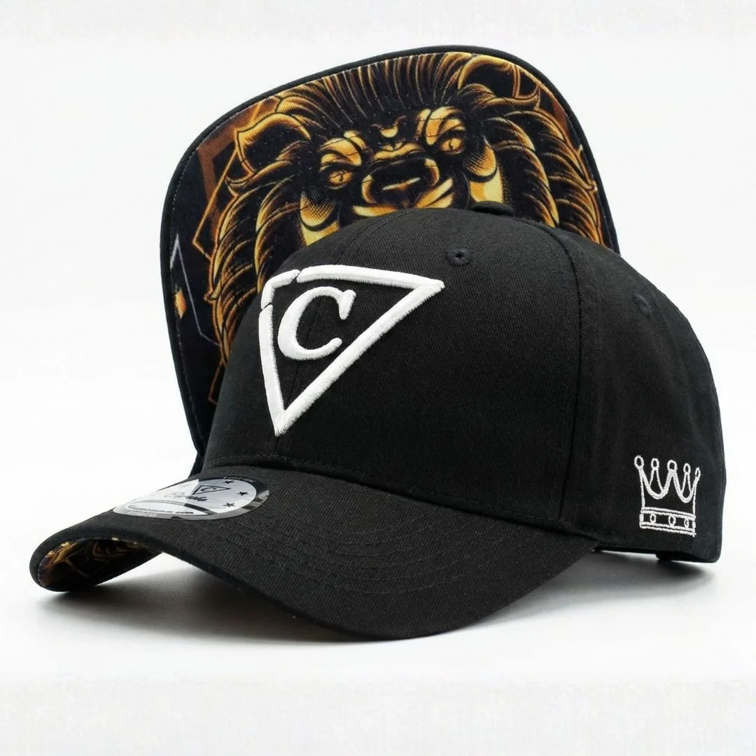 Mighty Lion Curved Baseball Cap - Black - Image 9