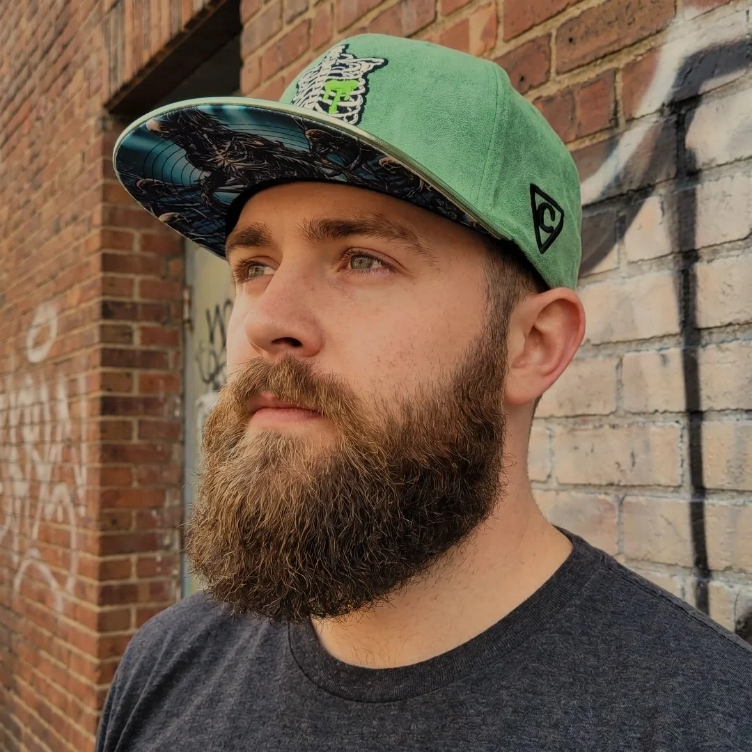 Monster Venom Snapback - Light Green Suede/Crackling Metallic - Image 3