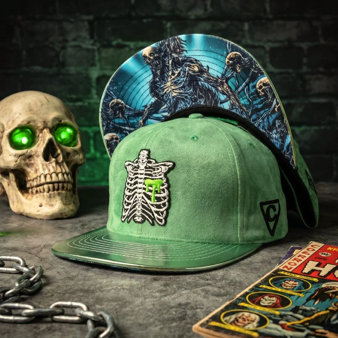 Monster Venom Snapback - Light Green Suede/Crackling Metallic - Image 4