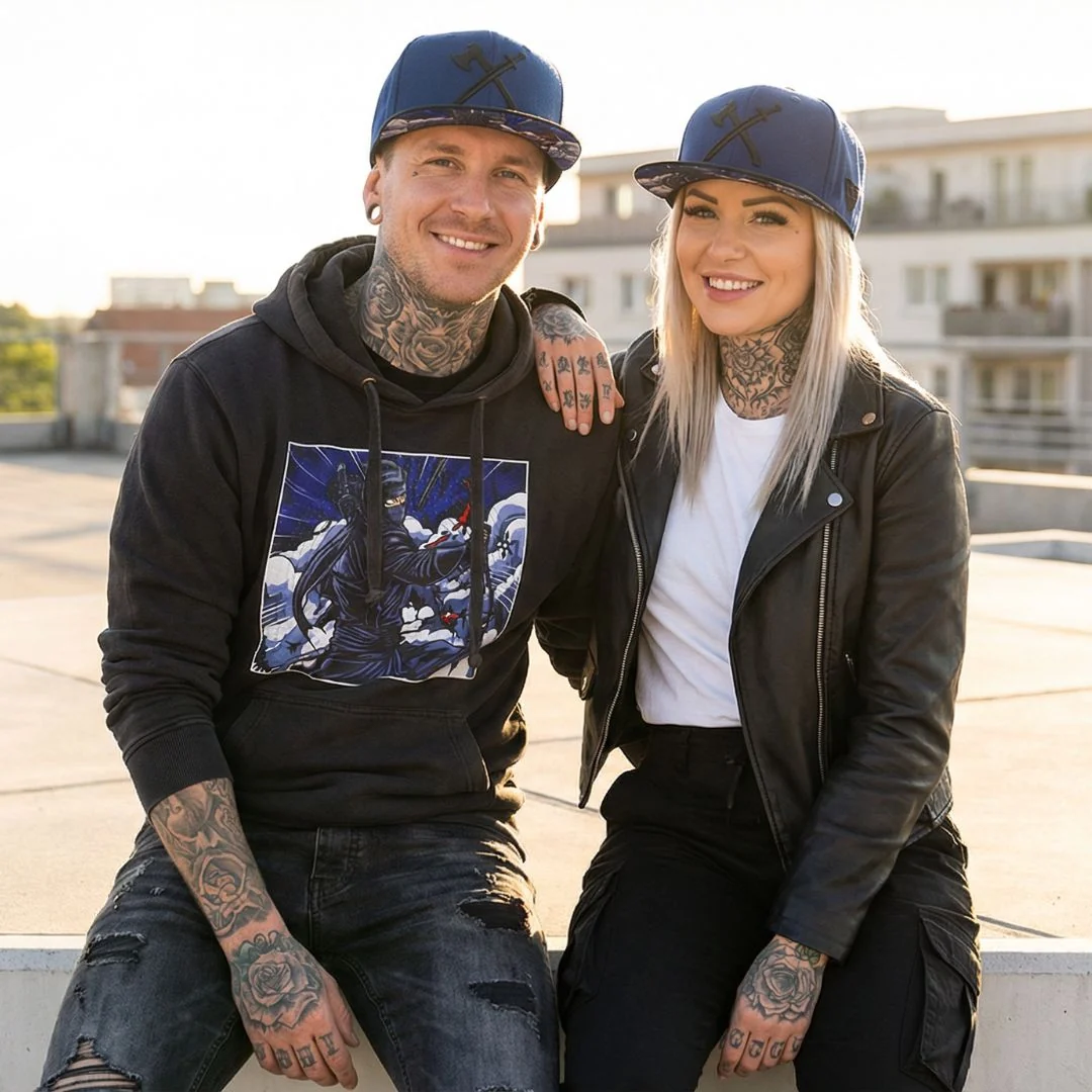 Ninja Snapback - Dark Blue/Black - Image 10