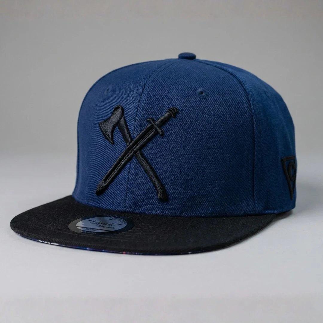 Ninja Snapback - Dark Blue/Black - Image 3
