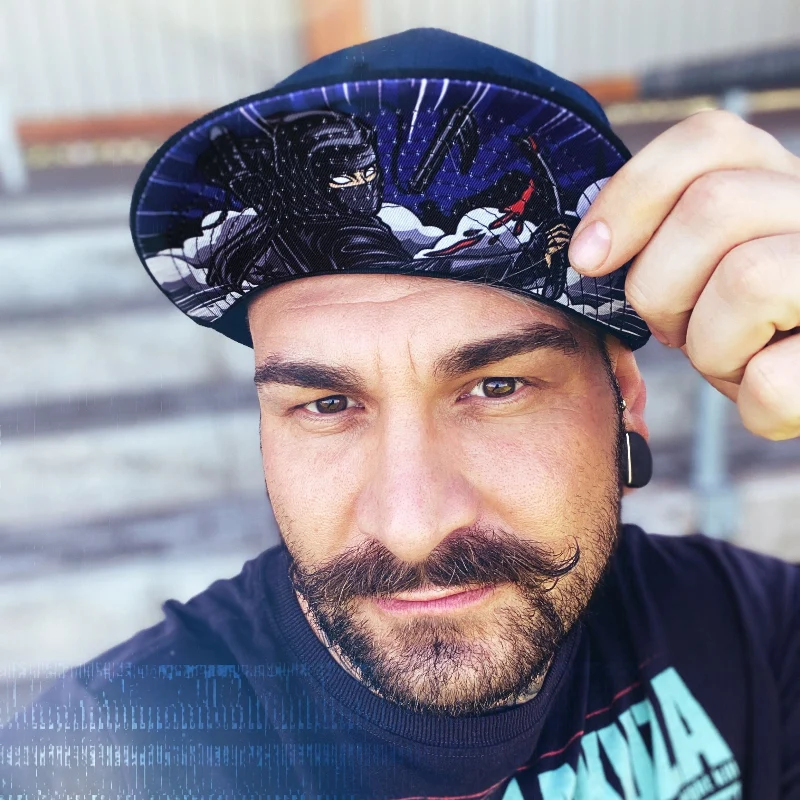 Ninja Snapback - Dark Blue/Black - Image 6
