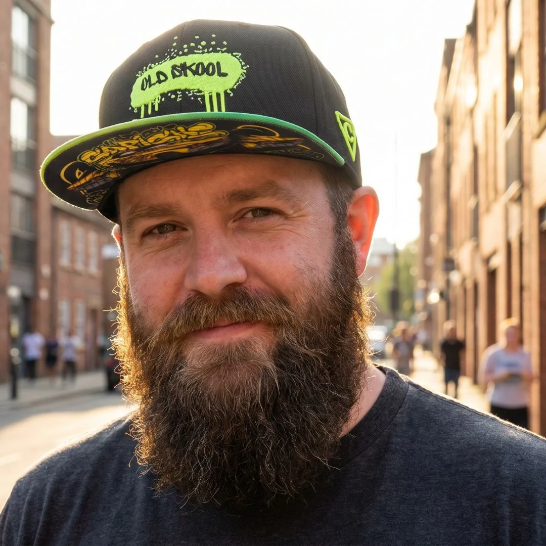 Old Skool Snapback - Black/Green Ombre - Image 2