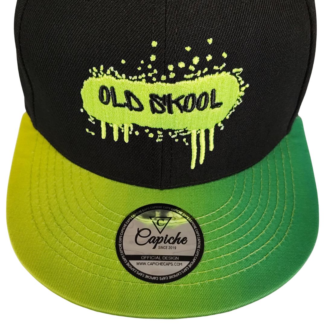 Old Skool Snapback - Black/Green Ombre - Image 4