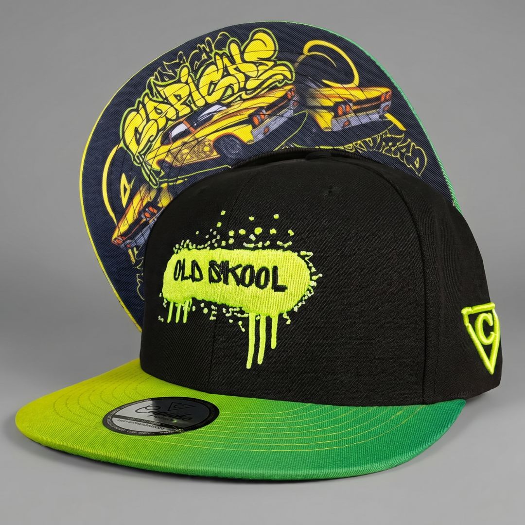 Old Skool Snapback - Black/Green Ombre - Image 6