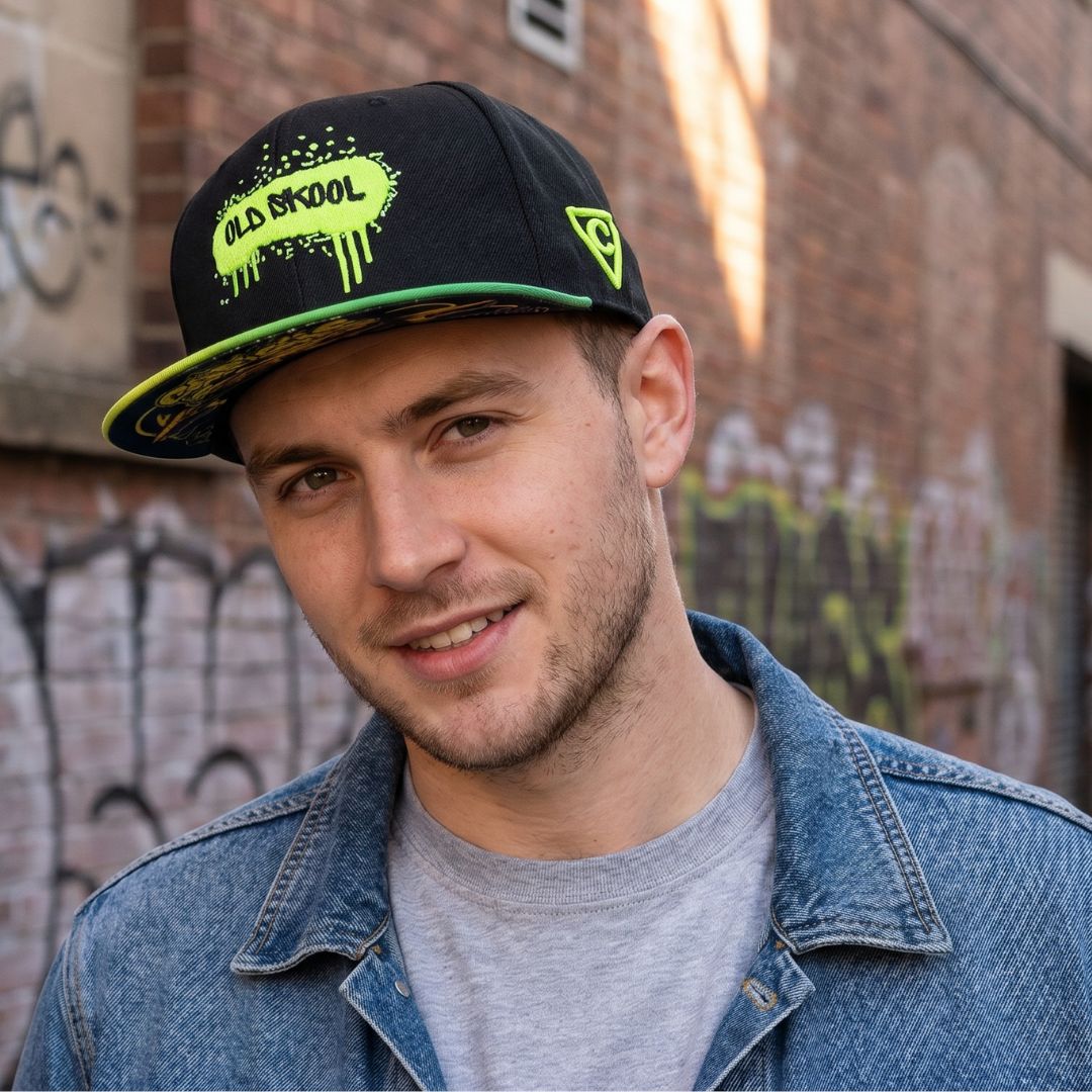 Old Skool Snapback - Black/Green Ombre - Image 7