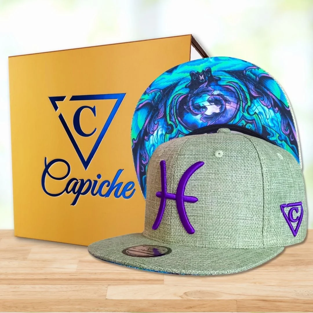 Pisces Snapback - Pale Green Thick Cotton - Image 3