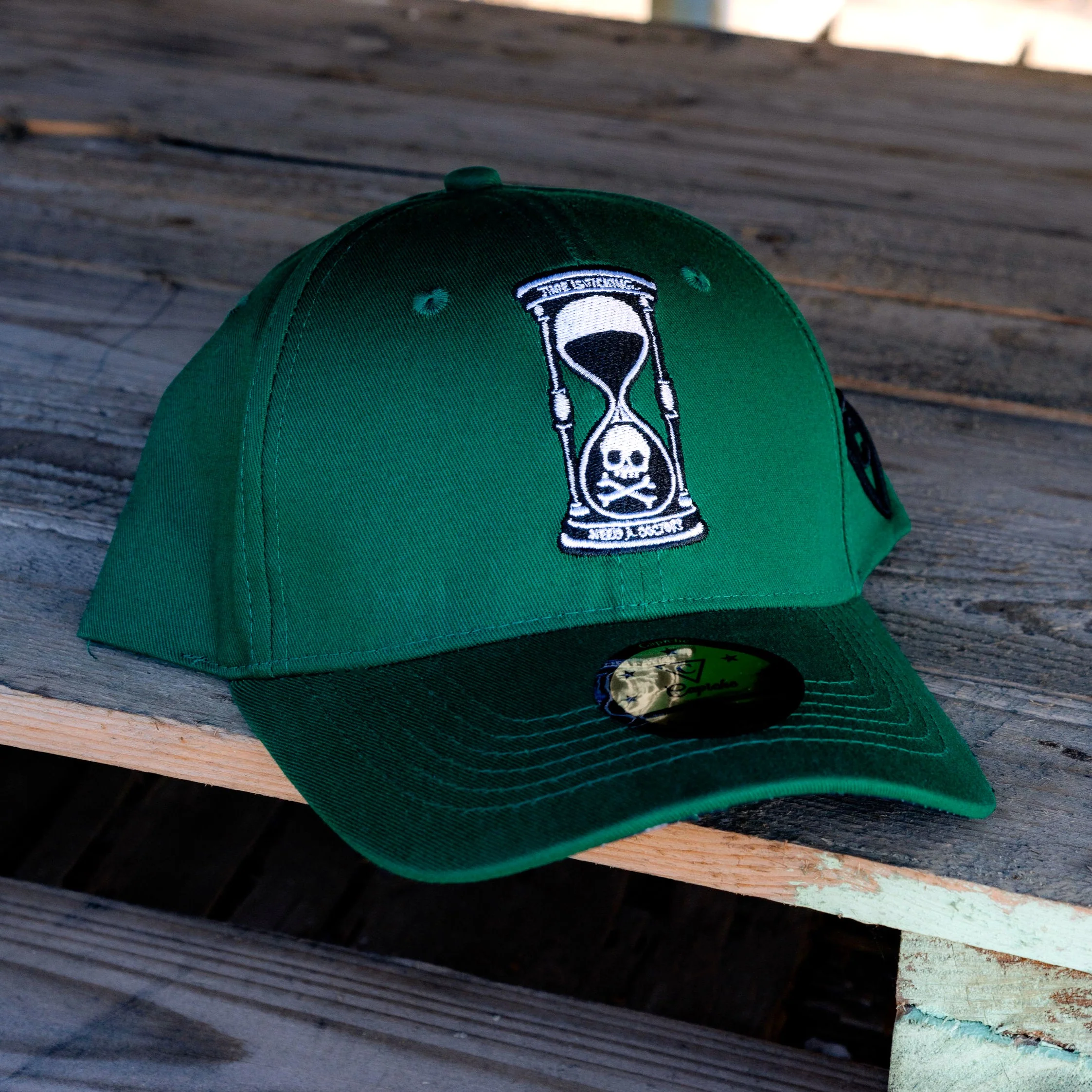 LIMITED EDITION Plague Doctor Curved Cap - Green - Image 4