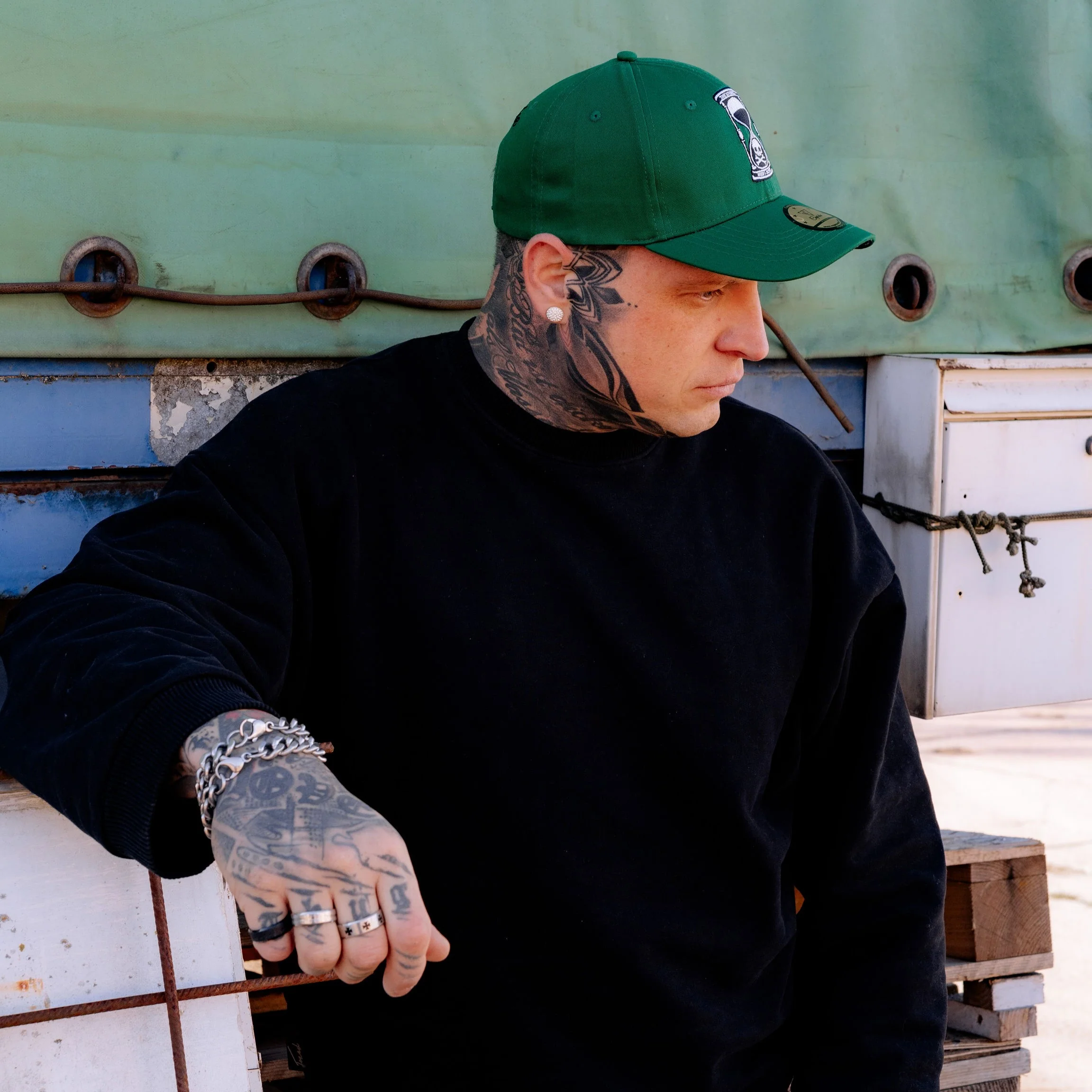 LIMITED EDITION Plague Doctor Curved Cap - Green - Image 5