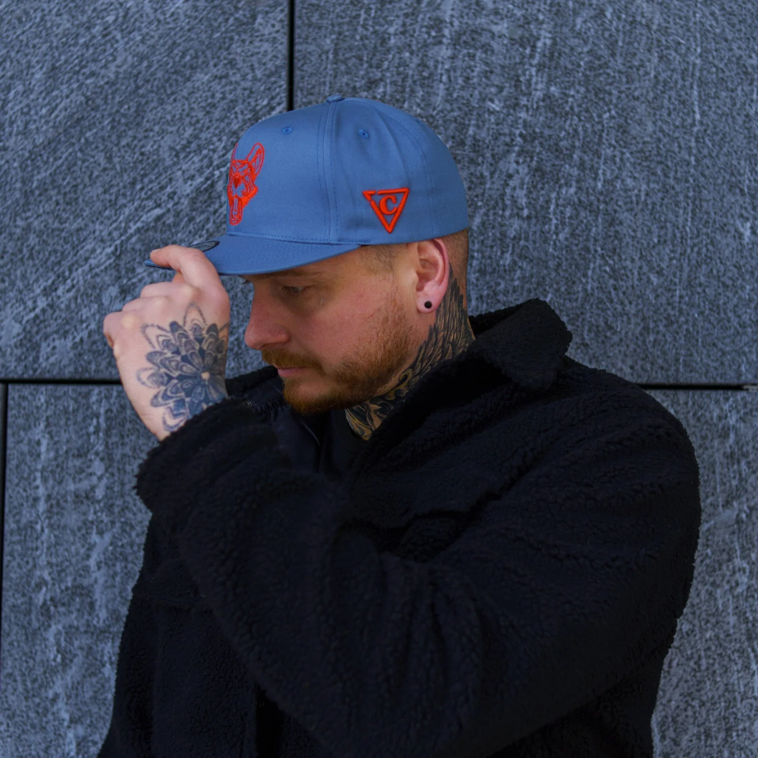 Rats Snapback - Grey/Red - Image 5