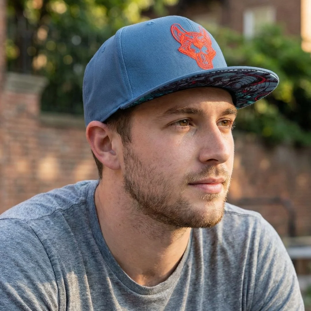 Rats Snapback - Grey/Red - Image 7