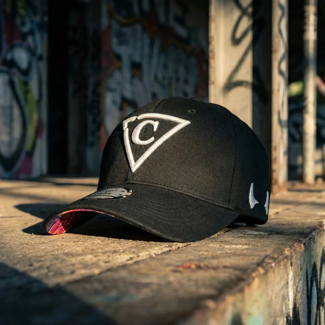 Red Devil Curved Baseball Cap - Black - Image 4