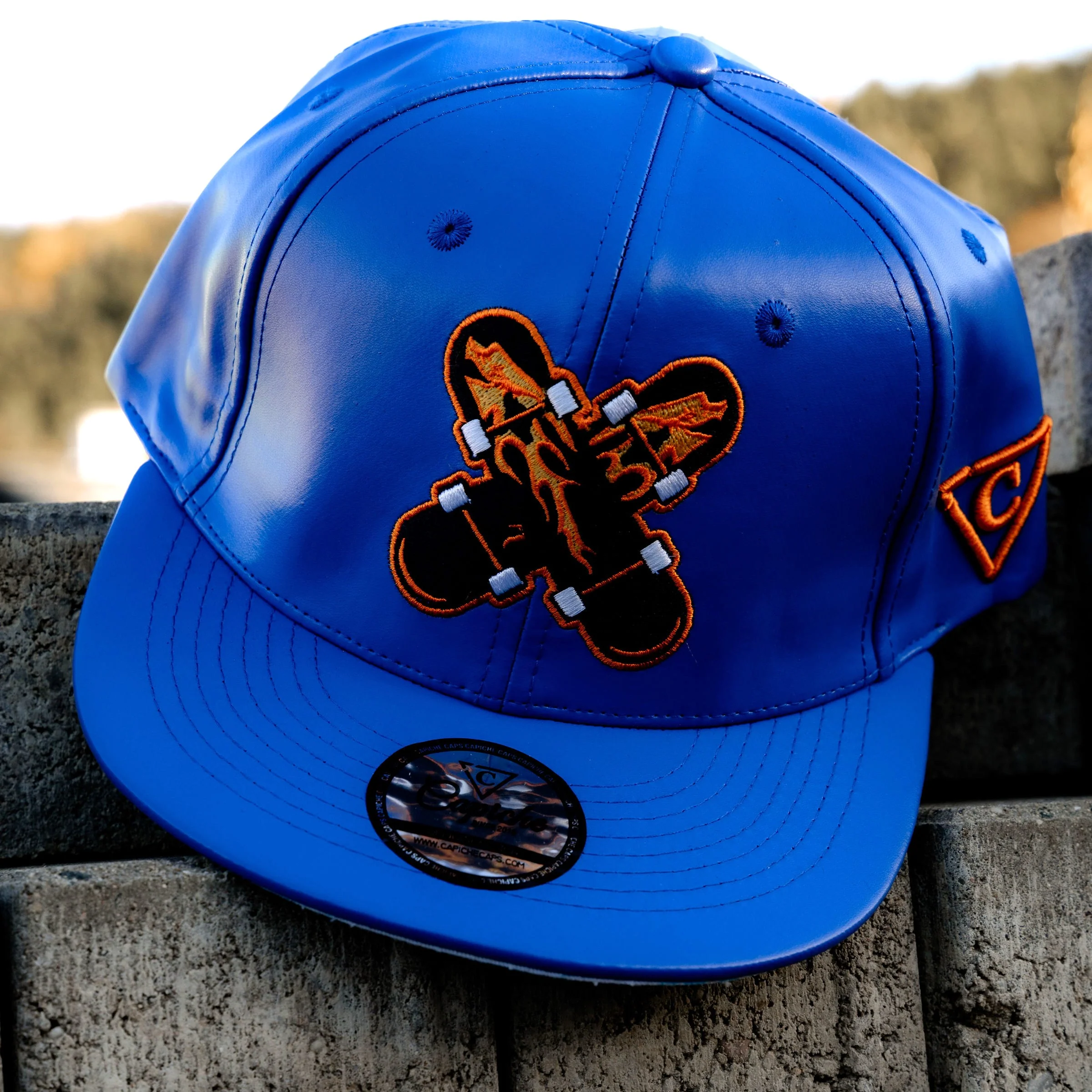 Ride With Us Snapback - Blue Artificial Leather - Image 2