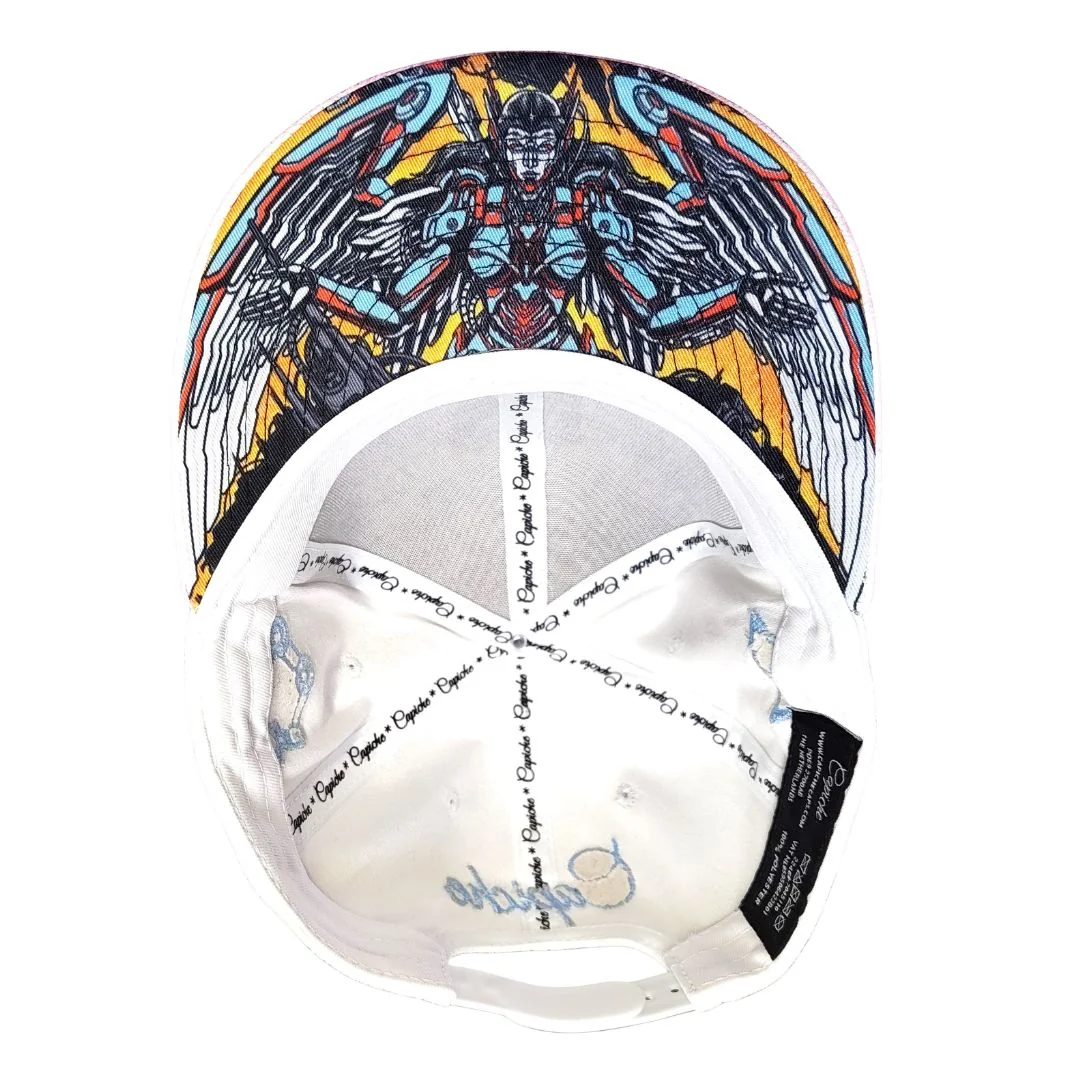 Robot Angel Snapback - White Suede - Image 6