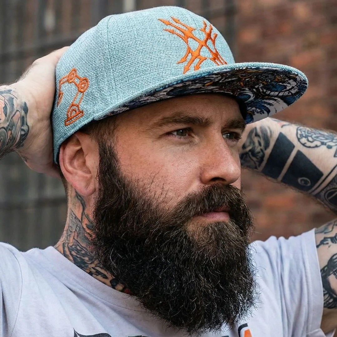 Robot Poseidon Snapback - Light Blue Thick Cotton - Image 6