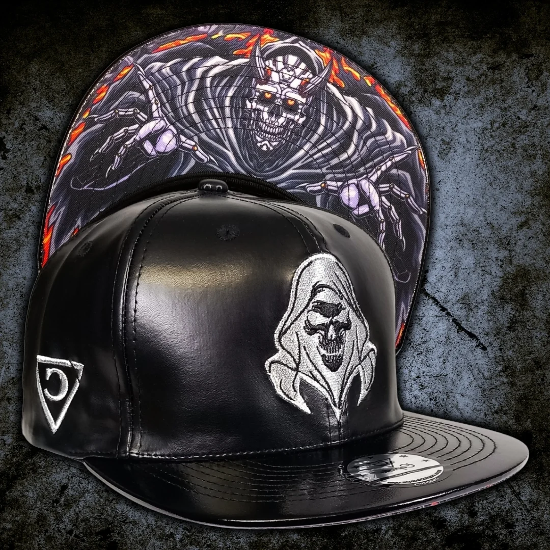 Robot Reaper Snapback - Black Artificial Leather - Image 15