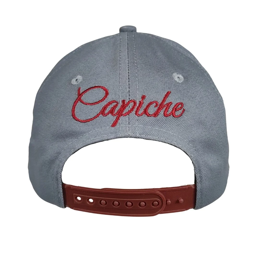 Rock On Curved Cap - Grey/Red - Image 9
