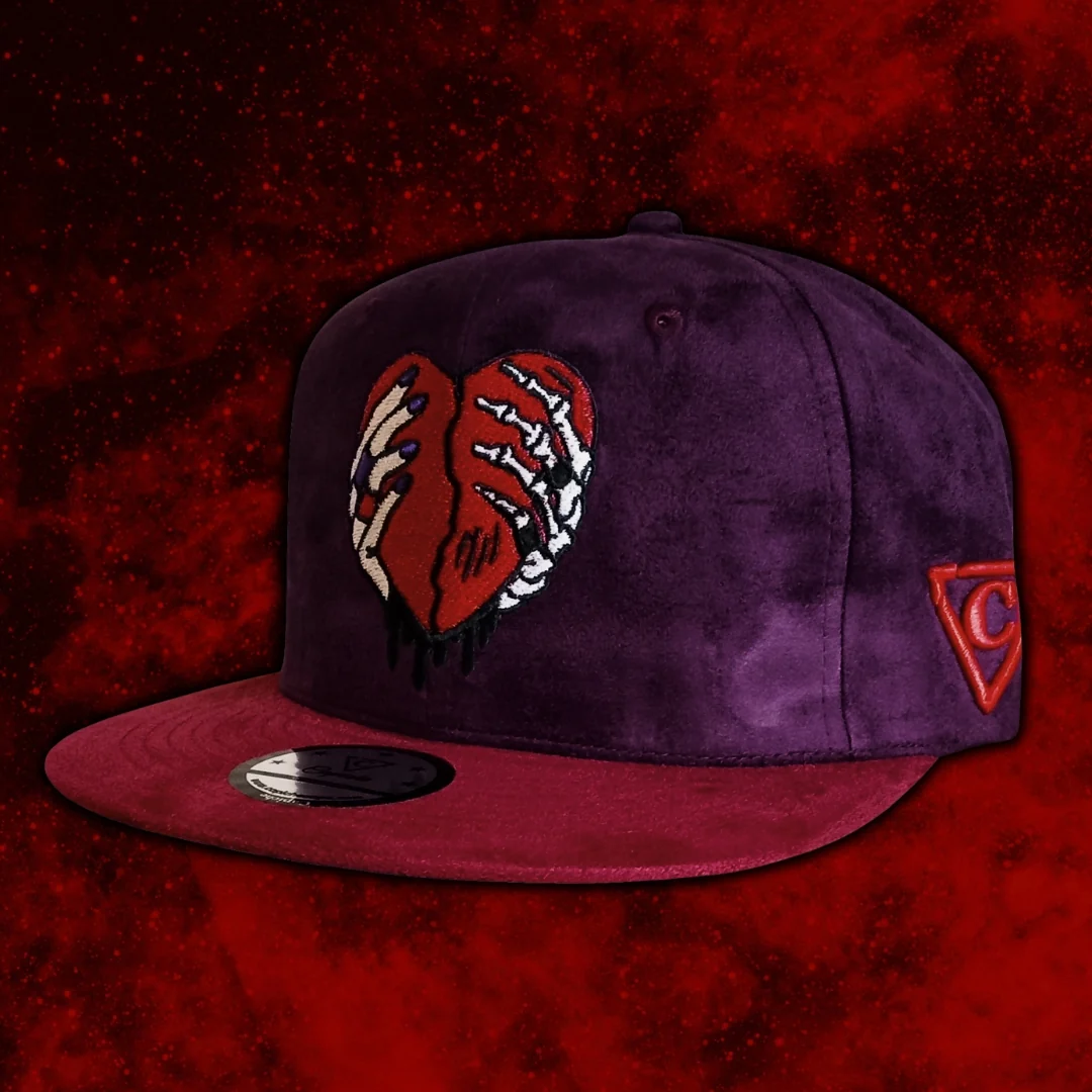 Savior Snapback - Dark Purple/Dark Red Suede - Image 14