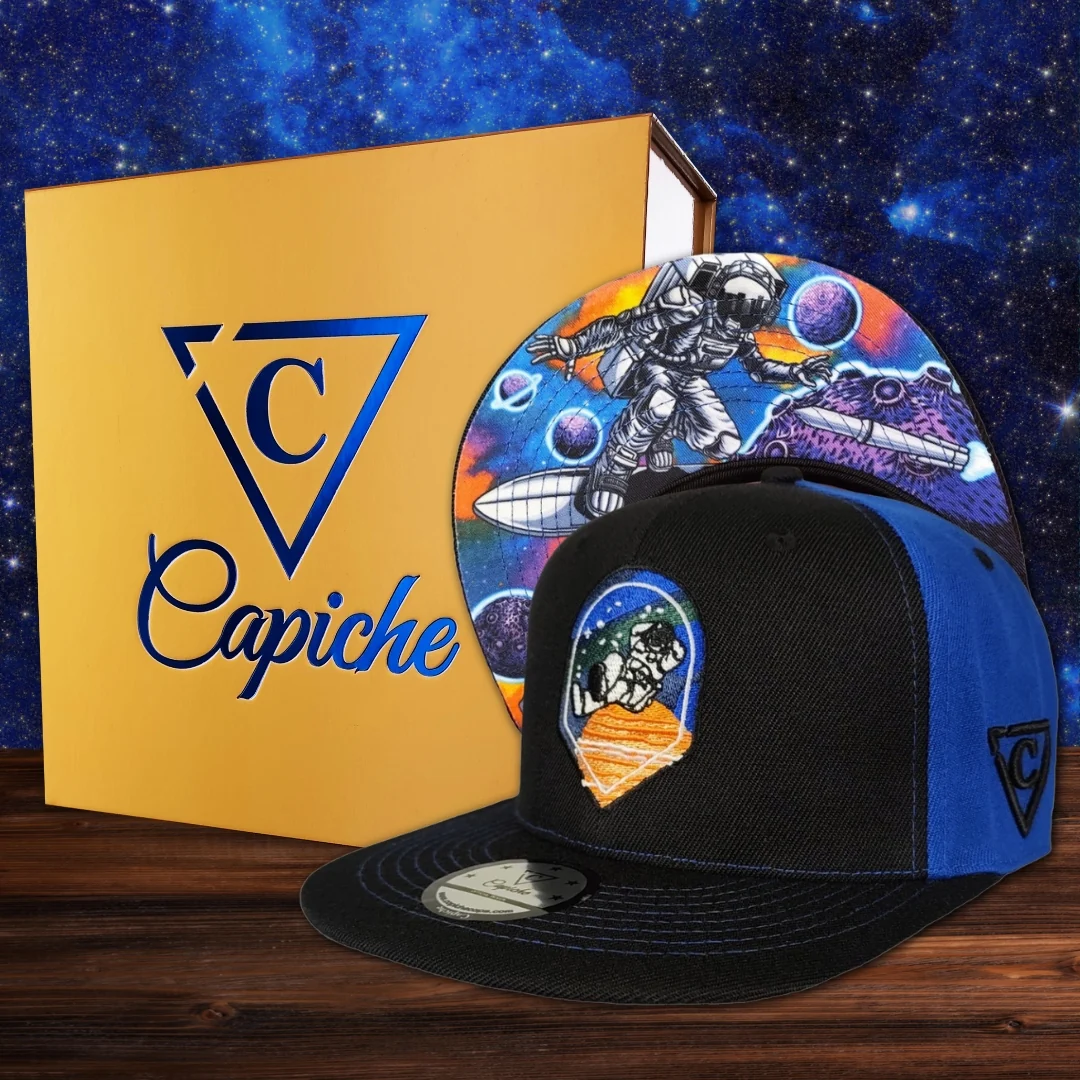 Space Surfing Snapback - Black/Blue - Image 3