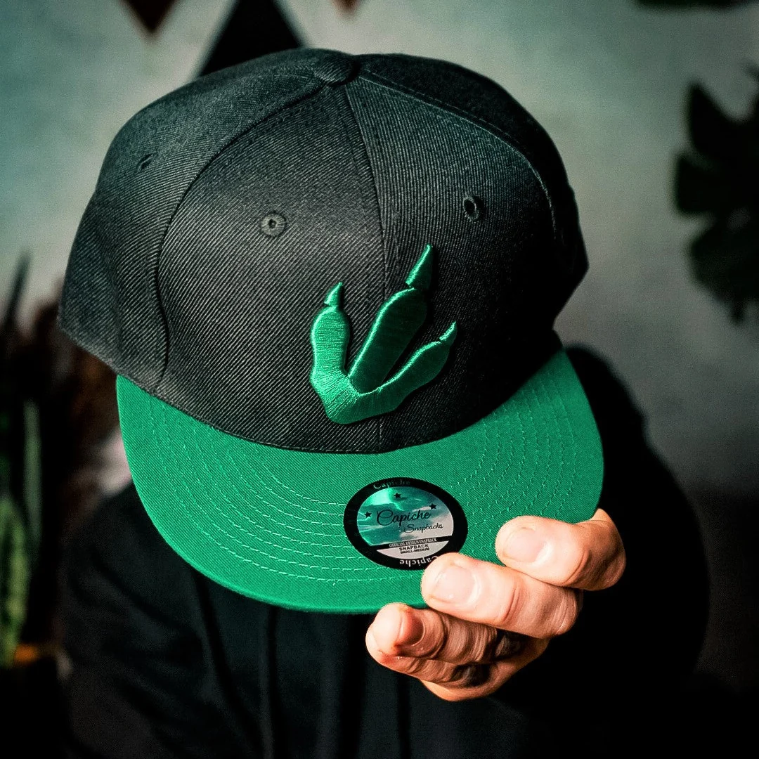 T-rex Snapback - Black/Green - Image 10
