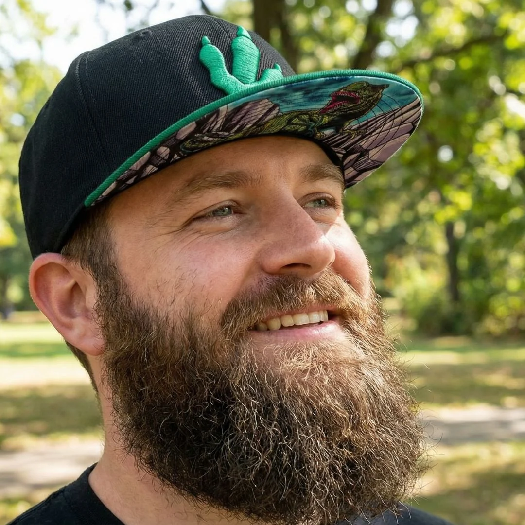 T-rex Snapback - Black/Green - Image 7