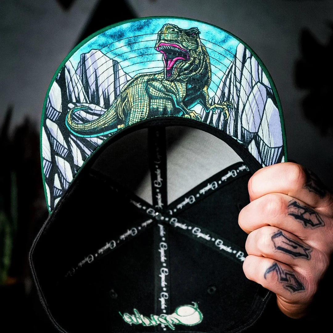 T-rex Snapback - Black/Green - Image 9