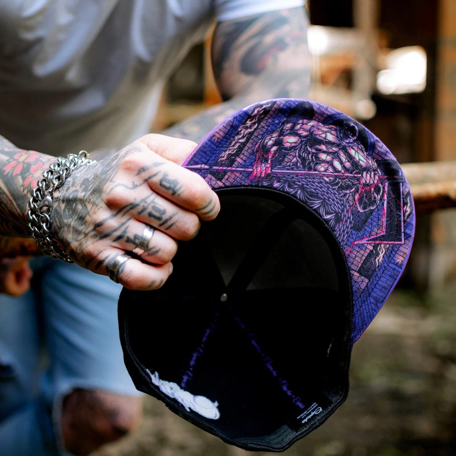 The Executioner Snapback - Black/Purple Holographic - Image 4