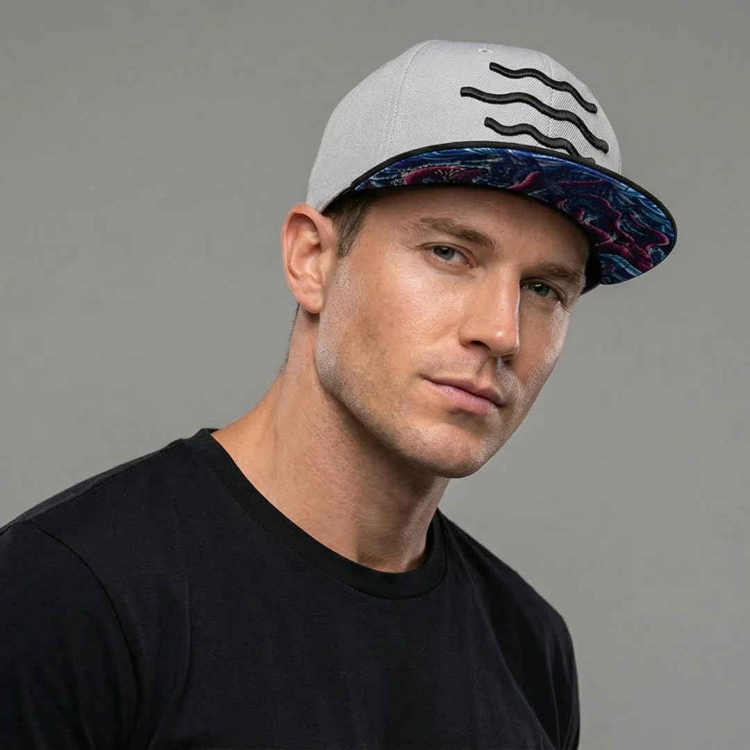 The Kraken Snapback - Grey/Black - Image 7