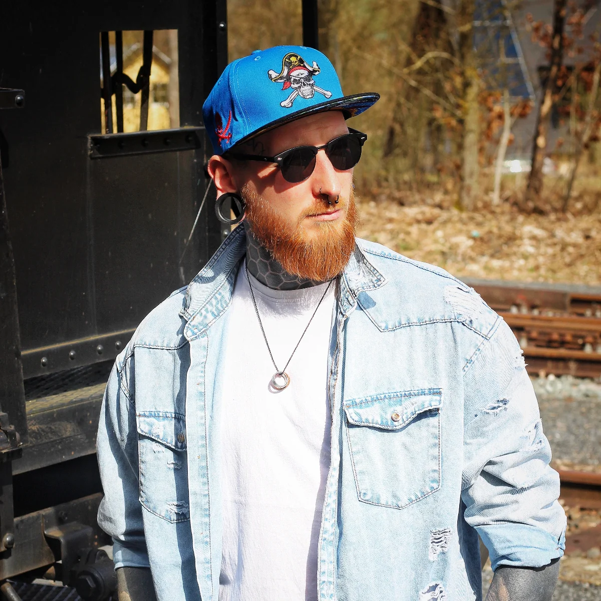 Treasure Hunting Snapback - Blue/Black - Image 4