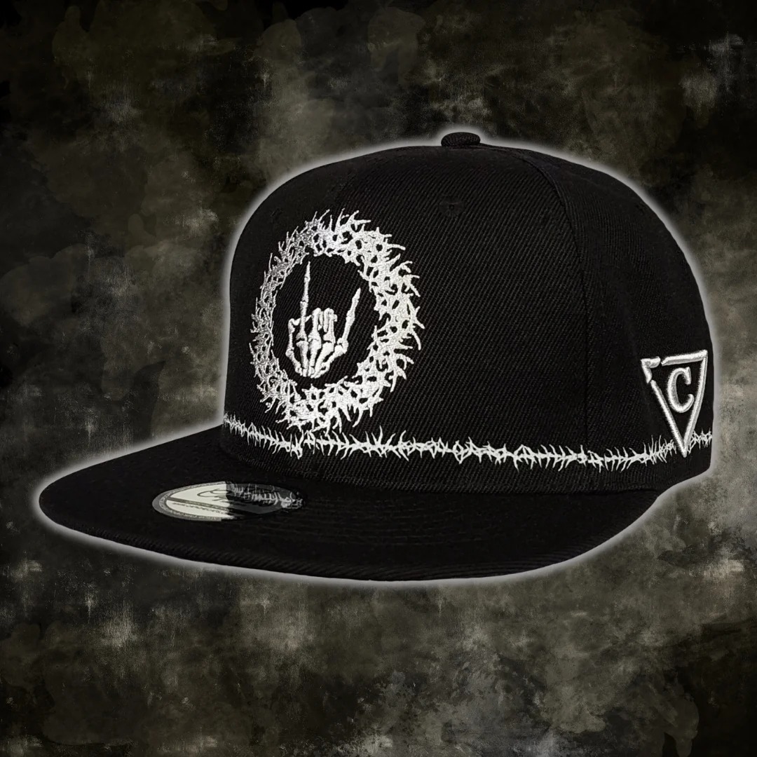 Tribal Skull Snapback - Black/Barbed Wire - Image 16